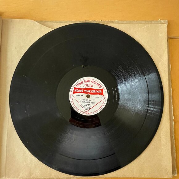 3 Records - Honor Your Partner Square Dances 78RPM 12” Ed Durlacher - Vintage - Picture 12 of 16